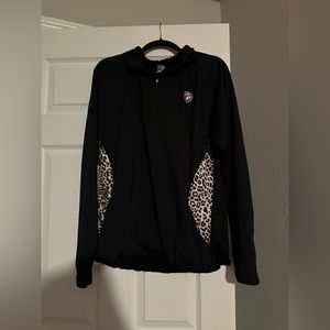 Black and Cheetah tight Bucc-ee’s jacket